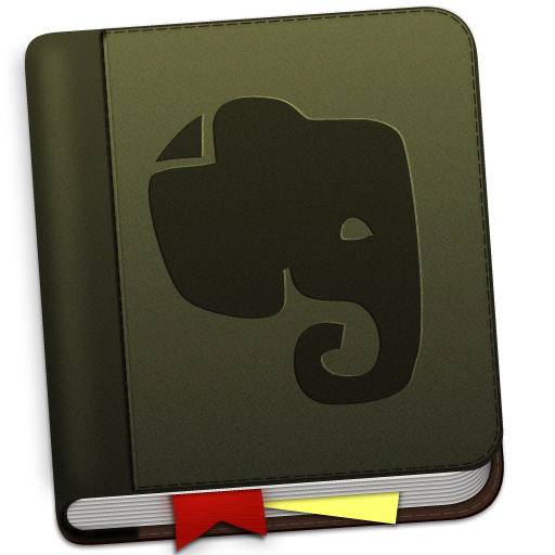 Evernote Green Bookmark Icon 512x512 png